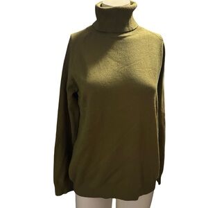 Olive Green Turtleneck Sweater